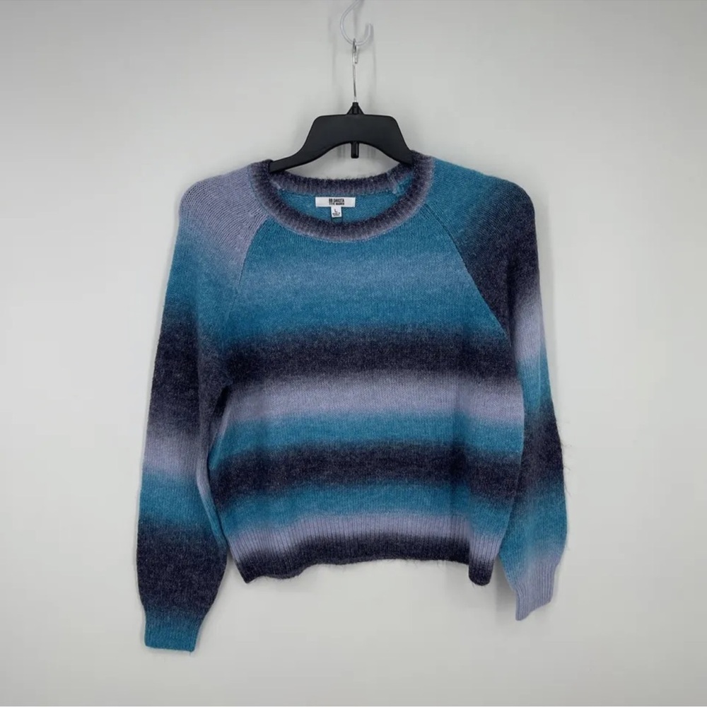 BB DAKOTA STEVE MADDEN LADIES OMBRE SWEATER, BLUE OMBRE, Size L NWT